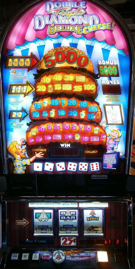 double triple diamond deluxe with cheese slot machine for sale